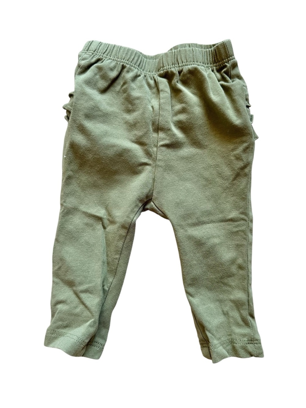 Old Navy Lot of 3 Ruffle Butt infant pants in green, blue, size black 3-6 months - Picture 11 of 13